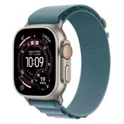 Apple Watch Ultra 3 GPS + Cellular 49mm Koperta 49 mm z tytanu w kolorze naturalnym Opaska Alpine w kolorze jasnoniebieskim - rozmiar S Apple