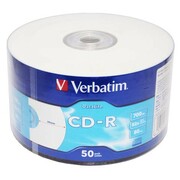 Verbatim CD-R 52x 700MB 50P SP Printable Extra Protection 43794 Verbatim