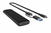 IcyBox Obudowa IB-1808MCT-CU31 M.2 NVMe/SATA M.2 SSD, USB 3.1 ( Gen 2 )M-Key IcyBox