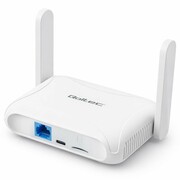 Qoltec Router Home&Travel 4G LTE WiFi 6 | AX300 | 2.4GHz | Dual Antena |USB-C | Micro SIM Qoltec