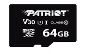 Patriot Karta pamięci microSDHC 64GB VX V30 C10 UHS-I U3 Patriot