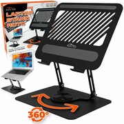 Media-Tech Obrotowa, ergonomiczna podstawka pod laptopa 10-17 LAPTOP STAND ROTO MT2662 pełna regulacja Media-Tech