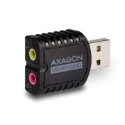 AXAGON ADA-17 Zewnętrzna karta dzwiękowa, USB 2.0 MINI, 96kHz/24-bit stereo, wejście USB-A AXAGON