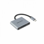 DICOTA Stacja dokująca USB-C Portable 4-in-1 D ock 4K 2xHDMI 100W PD DICOTA