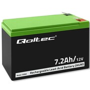 Qoltec Akumulator AGM 12V | 7.2Ah | max. 108A Qoltec
