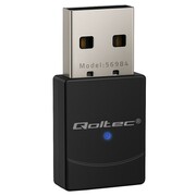Qoltec Bezprzewodowy mini Adapter Wi-Fi 6 | Standard AX | Bluetooth 5.4 | USB | 900Mbps Qoltec