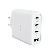 Trust Ładowarka biała MAXO GaN 65W 3xUSB-C 1xUSB-A Trust