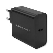 Qoltec Ładowarka Super Quick PD | 1xUSB-C | 65W | 5-20V | 3-3.25A | Czarna Qoltec