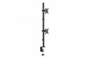 Digitus Uchwyt biurkowy pionowy 2xLCD max. 32 cale 8kg, zaciskowy, czarny Digitus