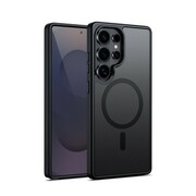 CRONG Etui Hybrid Matte Magnetic Etui MagSafe Samsung Galaxy S25 Ultra Czarne CRONG