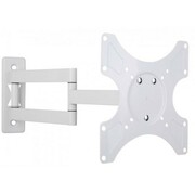 Techly Uchwyt ścienny LCD/LED 19-37cali, podwójne ramię, regulowany, biały Techly