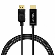 Savio Kabel Display Port do HDMI CL-189 4K 60Hz, 1,5m Savio