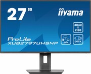 IIYAMA Monitor 27 cali XUB2797UHSNP-B1, 4K, IPS, DP, HDMI, USB-C, Pivot, HAS /5y/ IIYAMA