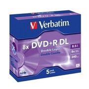 Verbatim DVD+R (8x) 8.5GB DoubleLayer 5P JC 43541 Verbatim