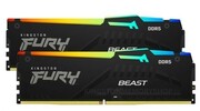 Kingston Pamięć DDR5 Fury Beast Black RGB 16GB(2* 8GB)/6000 CL36 EXPO Kingston