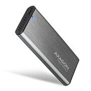 AXAGON EEM2-SG2 Obudowa zewnętrzna aluminiowa bezśrubowa USB-C 3.2 Gen 2 M.2 NVMe & SATA SSD + USB-A - USB-C redukcja AXAGON
