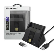 Qoltec Inteligentny czytnik chipowych kart ID | USB 2.0 | Plug&play Qoltec