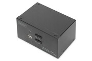 Digitus Przełącznik KVM 2 portowy HDMI, Dual Display, 4K 30Hz Digitus