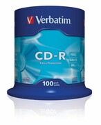 Verbatim CD-R 52x 700MB 100P CB DL Ex Prot 43411 Verbatim