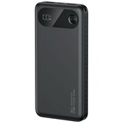 USAMS Powerbank PB80 10000mAh 20W PD 2xUSB-A + USB-C czarny USAMS