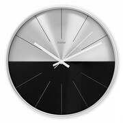 Hama Zegar ścienny Sicily 30 cm Srebrno-czarny Hama