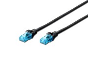 Digitus Patch cord U/UTP kat.5e PVC 0,5m czarny Digitus