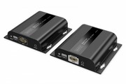 Digitus Przedłużacz (extender) po skrętce kat.6 HDMI 4K/60Hz przez IP 1G lub do 120m/200m z PoE, max. 253 odbiorniki, sterowanie IR - zestaw Digitus