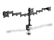 Digitus Stojak biurkowy potrójny z zaciskiem, 3xLCD, max. 27, max. obciążenie 8kg, uchylno-obrotowy 360 Digitus