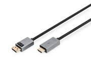 Digitus Kabel adapter DisplayPort - HDMI 4K 30Hz DP/HDMI M/M 1,8m Digitus