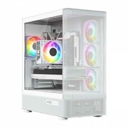 MODECOM Obudowa VOLCANO AQ300 MID RGB GLASS 4 wentylatory biała MODECOM