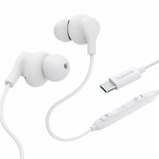 Hama Słuchawki douszne Curly USB-C białe Hama
