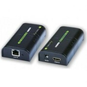 Techly Extender/splitter HDMI po skrętce Cat.5e/6/6a/7 do 120m, over IP, czarny Techly