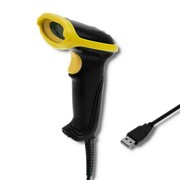 Qoltec Laserowy czytnik kodów 1D | 2D | USB |Czarny Qoltec