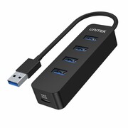 Unitek Hub USB-A; 4x USB-A 3.1; Aktywny; 10W; H1117A Unitek