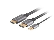 Lanberg Kabel HDMI(M)-Displaypor(M) 1.8M 4K czarny Lanberg