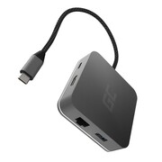 Green Cell Hub USB-C GC 6w1 3xUSB 3.0, HDMI, RJ45 (Ethernet), USB-C PD Green Cell