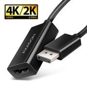 AXAGON RVD-HI20N Adapter aktywny DisplayPort -> HDMI 1.4, 4K/60Hz, kabel 15cm AXAGON