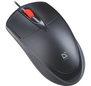 Defender Mysz przewodowa silent click ICON MB-057 1000 DPI Czarna Defender