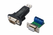 Digitus Konwerter / Adapter USB-A 2.0 męski do RS485 (DB9) męski + 3-pinowa listwa śrubowa| Chipset FTDI FT232RL | z dodatkowym kablem 0.8m Digitus
