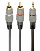 Gembird Kabel stereo minijack 3.5mm na 2*RCA 2.5m pozłacane złącza Gembird
