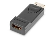 Digitus Adapter Displayport 1080p 60Hz FHD Typ DP/HDMI A M/Ż czarny Digitus