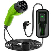 Qoltec Mobilna ładowarka do samochodu elektrycznego EV z regulacją 2w1 Typ2 | 3.5kW | 230V | LCD | Przenośna | Wallbox | 5m Qoltec