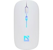 Defender Mysz bezprzewodowa silent click TOUCH MM-997 akumulator 800/1200/1600 DPI biała Defender
