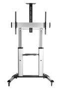Techly Stojak mobilny do dużych TV LCD/LED 60-100 cali 100kg VESA 2 półki Techly