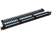 ALANTEC Patch panel UTP kat.5e 24 porty LSA z półką 1U ALANTEC