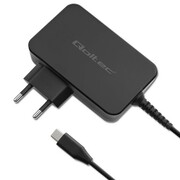 Qoltec Ładowarka GaN Power Pro | 1xUSB-C | 90W | 5-20V | 3-4.5A | Czarna Qoltec