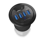 IcyBox IB-HUB1403 HUB biurkowy 60mm IcyBox