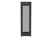 Lanberg Szafa instalacyjna rack stojąca 19 42U 600x800 czarna, drzwi perforowane lcd (flat pack) Lanberg