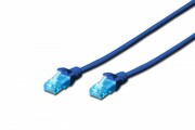 Digitus Patch cord U/UTP kat.5e PVC 1m niebieski Digitus