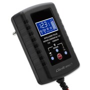 Qoltec Automatyczna ładowarka do akumulatora AGM GEL STD 6V/12V | 2A | Prostownik z funkcją naprawy i wyświetlaczem LED Qoltec